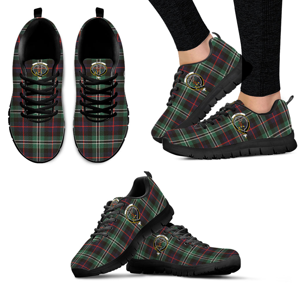 Rollo Hunting Tartan Sneakers with Family Crest - Tartan Vibes Clothing