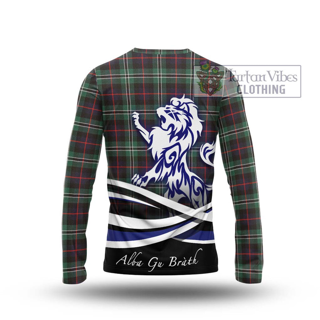 Rollo Hunting Tartan Long Sleeve T-Shirt with Alba Gu Brath Regal Lion Emblem - Tartanvibesclothing Shop