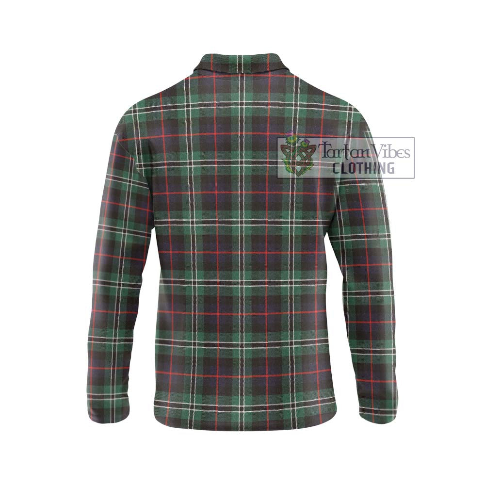 Rollo Hunting Tartan Long Sleeve Polo Shirt with Family Crest DNA In Me Style - Tartanvibesclothing Shop