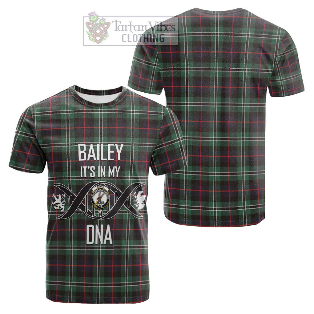 Tartan Vibes Clothing Rollo Hunting Tartan Cotton T-shirt with Family Crest DNA In Me Style