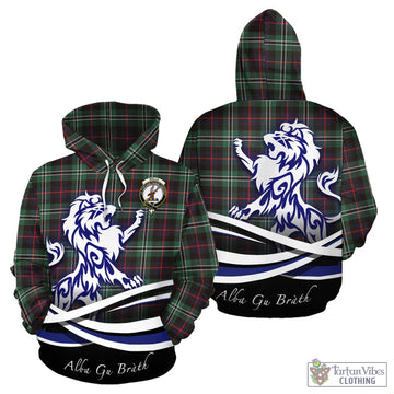 Rollo Hunting Tartan Hoodie with Alba Gu Brath Regal Lion Emblem