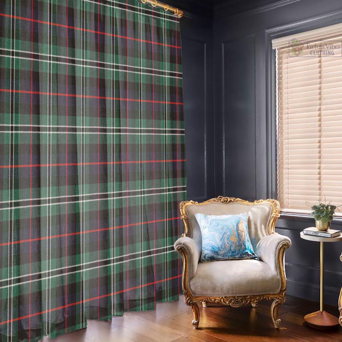 Rollo Hunting Tartan Window Curtain