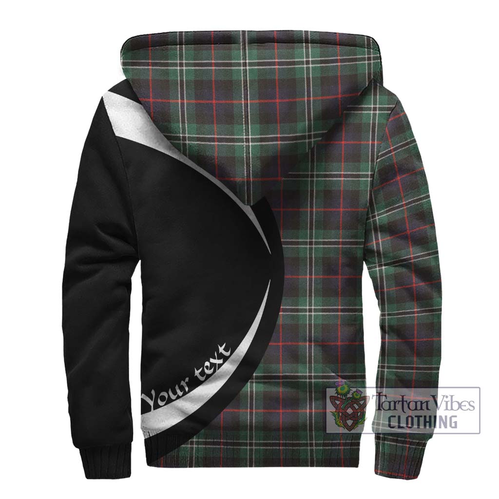 Rollo Hunting Tartan Sherpa Hoodie with Family Crest Circle Style - Tartan Vibes Clothing