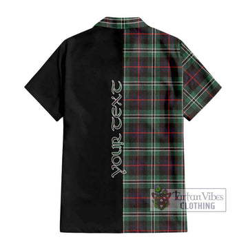 Rollo Hunting Tartan Short Sleeve Button Shirt with Family Crest and Half Of Me Style