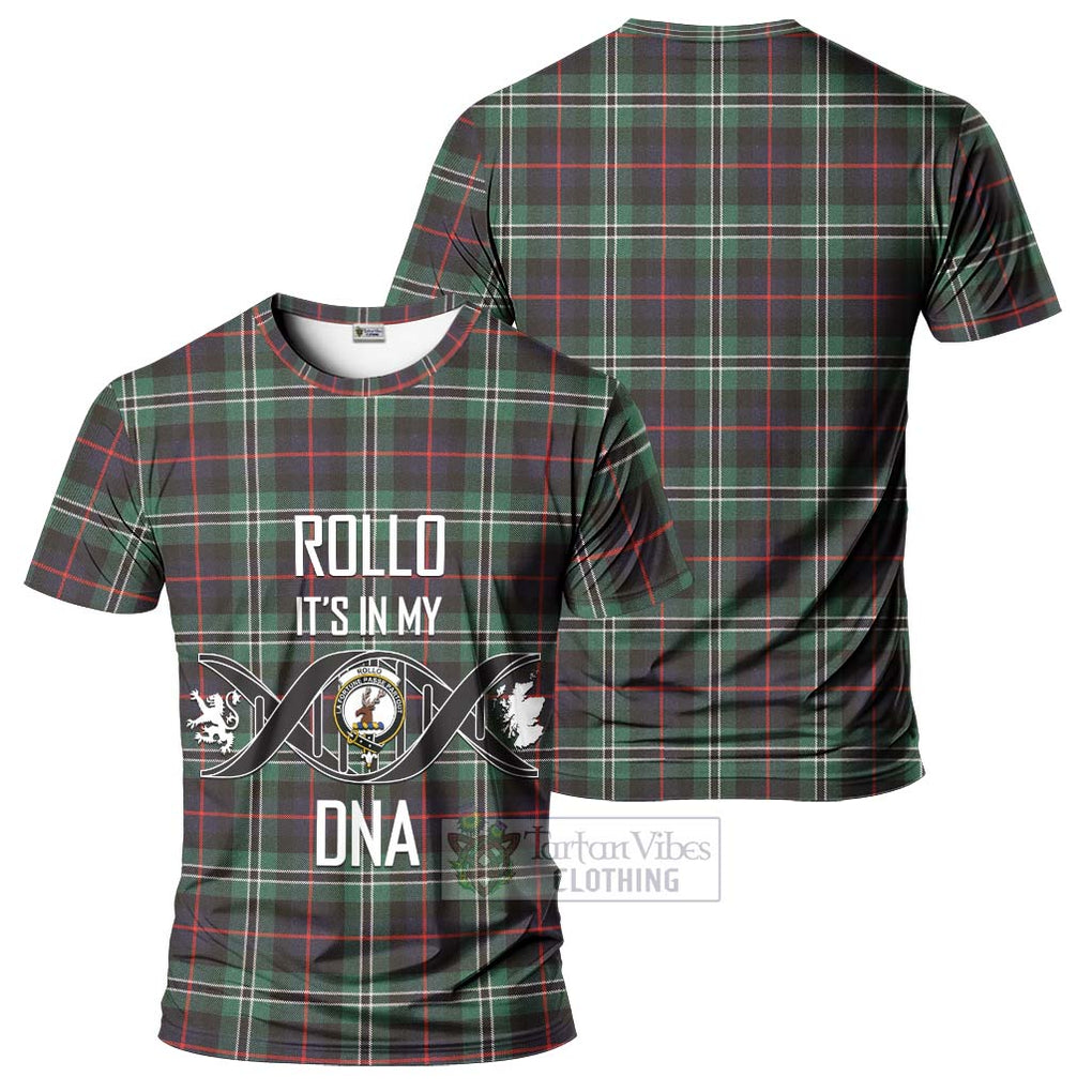 Rollo Hunting Tartan T-Shirt with Family Crest DNA In Me Style - Tartan Vibes Clothing