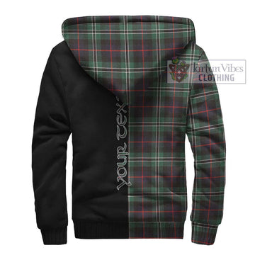 Rollo Hunting Tartan Sherpa Hoodie with Family Crest and Half Of Me Style