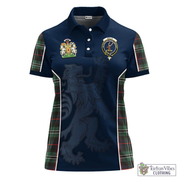 Rollo Hunting Tartan Women's Polo Shirt with Family Crest and Lion Rampant Vibes Sport Style