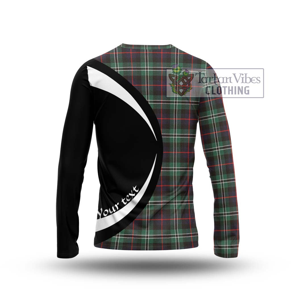 Rollo Hunting Tartan Long Sleeve T-Shirt with Family Crest Circle Style - Tartan Vibes Clothing