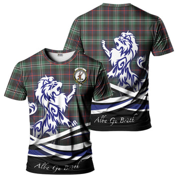 Rollo Hunting Tartan T-Shirt with Alba Gu Brath Regal Lion Emblem