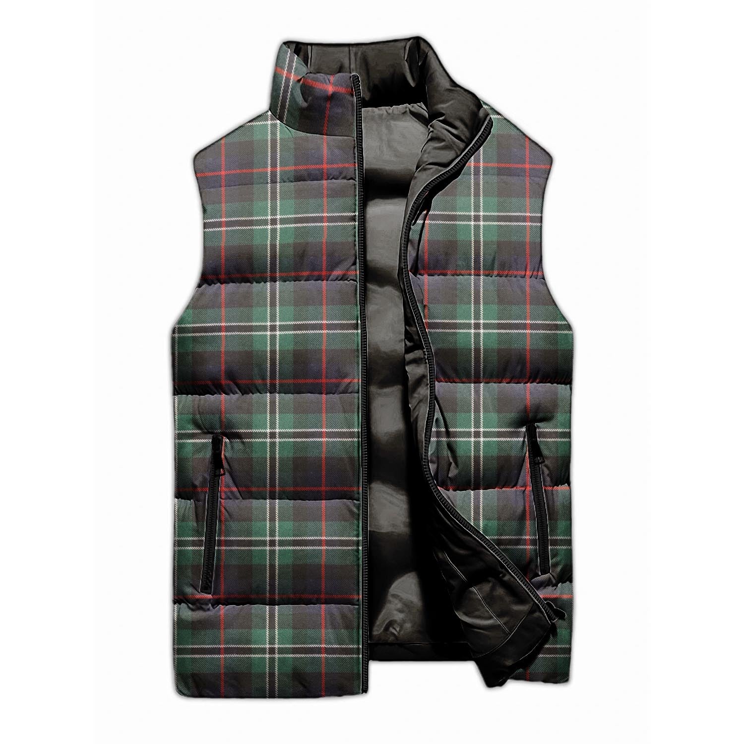 Rollo Hunting Tartan Sleeveless Puffer Jacket - Tartanvibesclothing