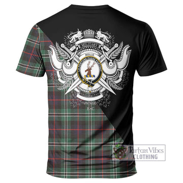 Rollo Hunting Tartan T-Shirt with Family Crest and Military Logo Style