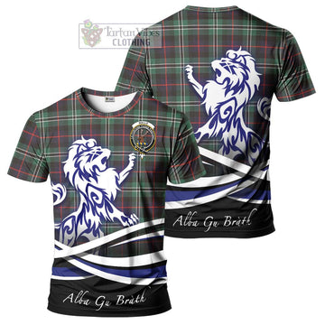 Rollo Hunting Tartan Cotton T-shirt with Alba Gu Brath Regal Lion Emblem