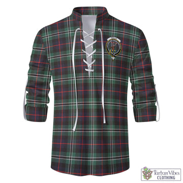 Rollo Hunting Tartan Men's Scottish Traditional Jacobite Ghillie Kilt Shirt with Family Crest