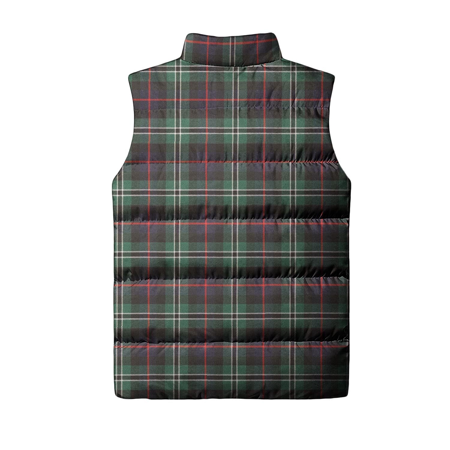 Rollo Hunting Tartan Sleeveless Puffer Jacket with Family Crest - Tartanvibesclothing