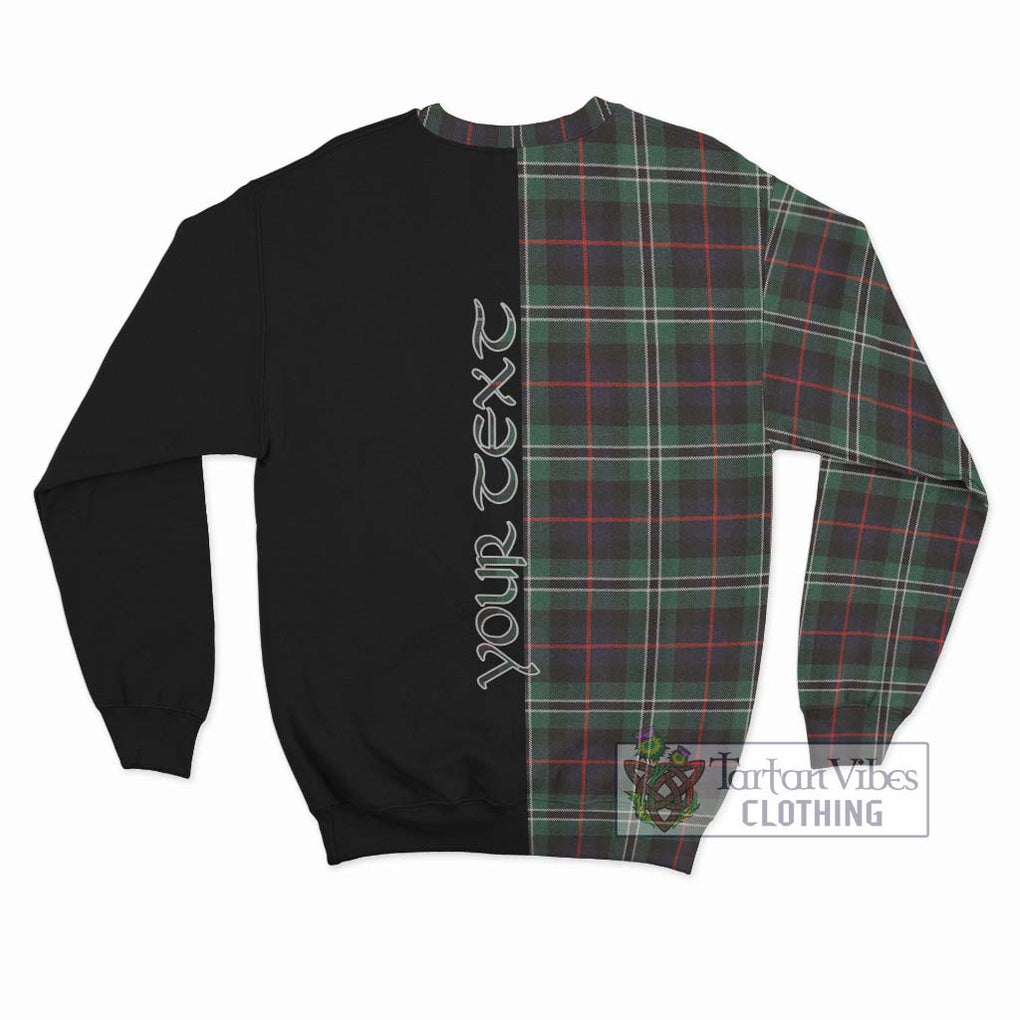 Rollo Hunting Tartan Sweatshirt with Family Crest and Half Of Me Style - Tartanvibesclothing Shop