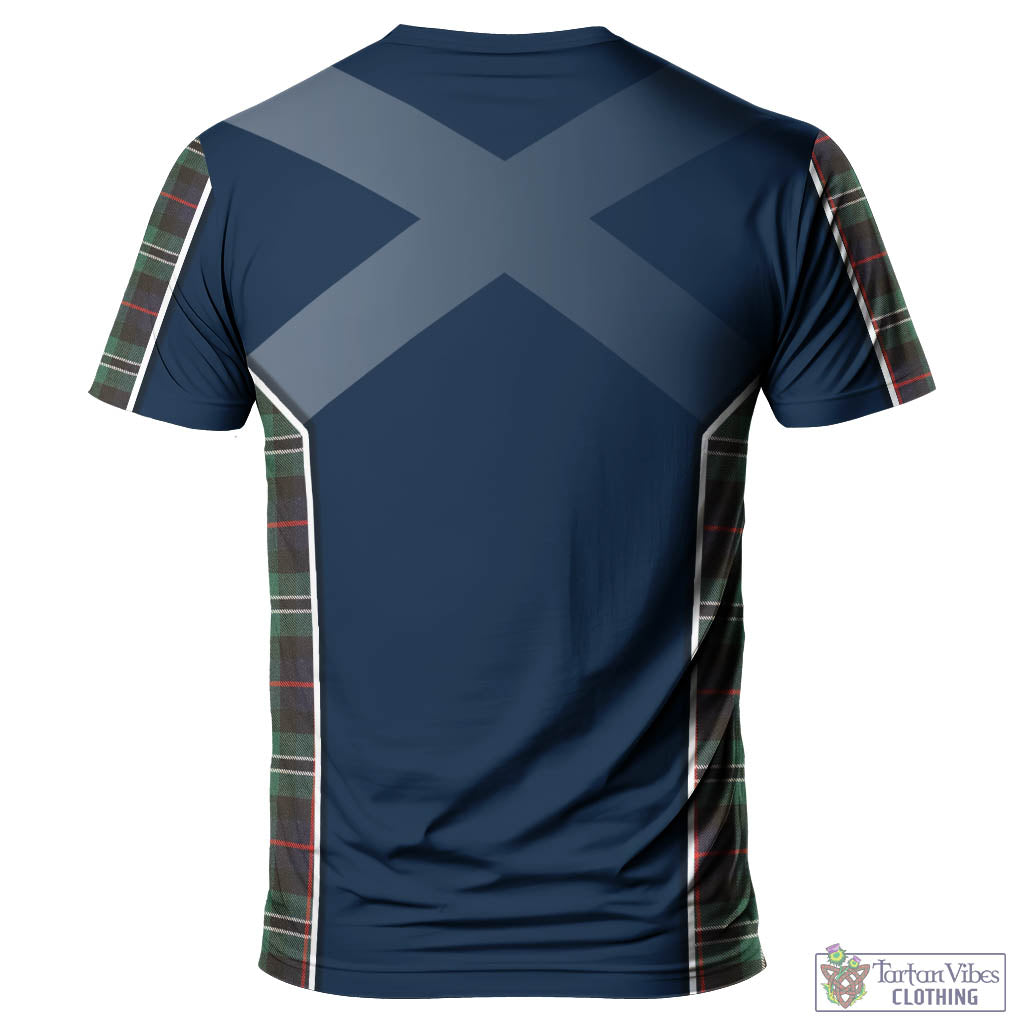 Tartan Vibes Clothing Rollo Hunting Tartan T-Shirt with Family Crest and Lion Rampant Vibes Sport Style