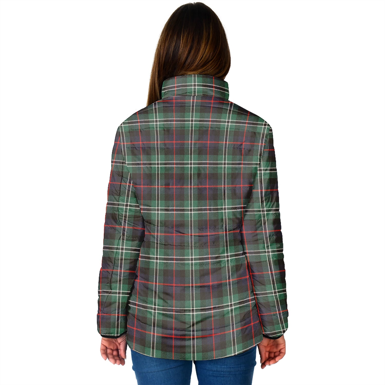 Rollo Hunting Tartan Padded Jacket with Family Crest - Tartan Vibes Clothing