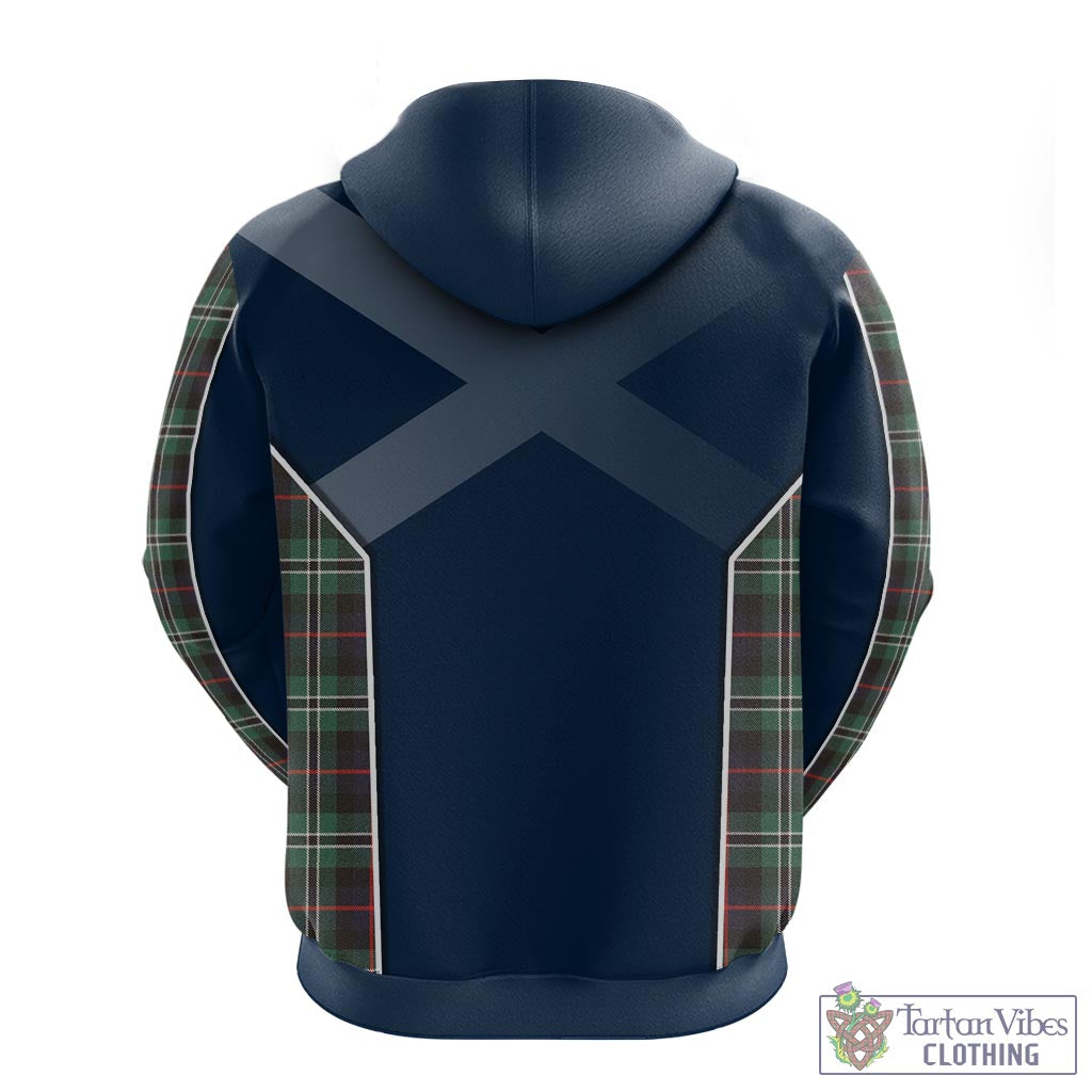 Tartan Vibes Clothing Rollo Hunting Tartan Hoodie with Family Crest and Scottish Thistle Vibes Sport Style