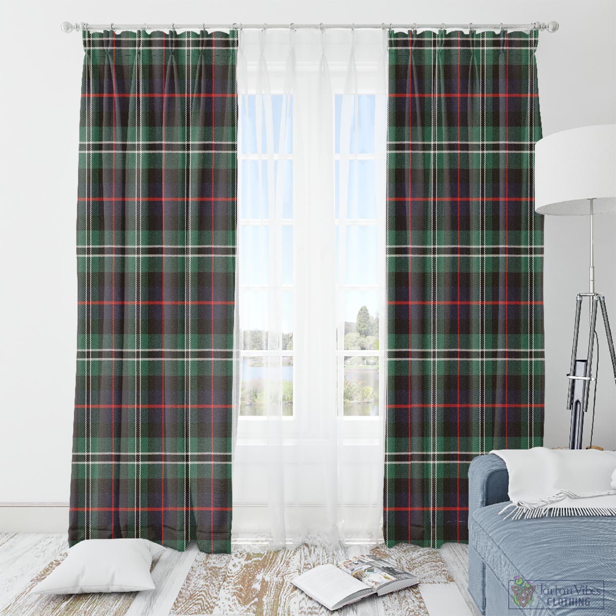 Rollo Hunting Tartan Window Curtain