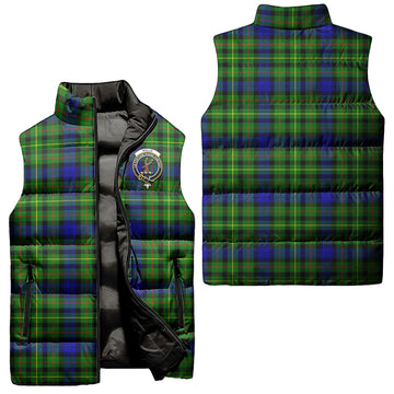 Rollo Modern Tartan Sleeveless Puffer Jacket with Family Crest