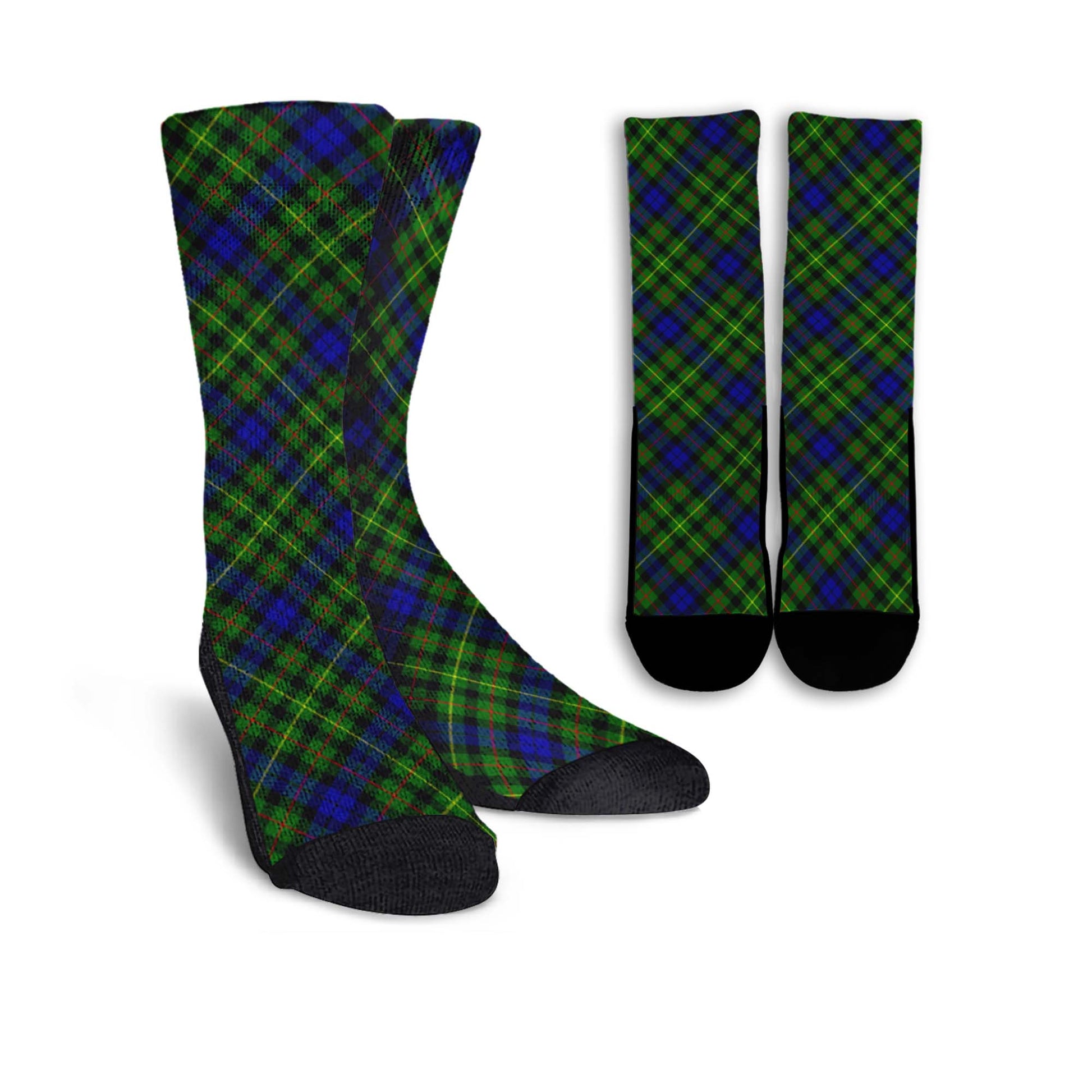 Rollo Modern Tartan Crew Socks Cross Tartan Style - Tartanvibesclothing