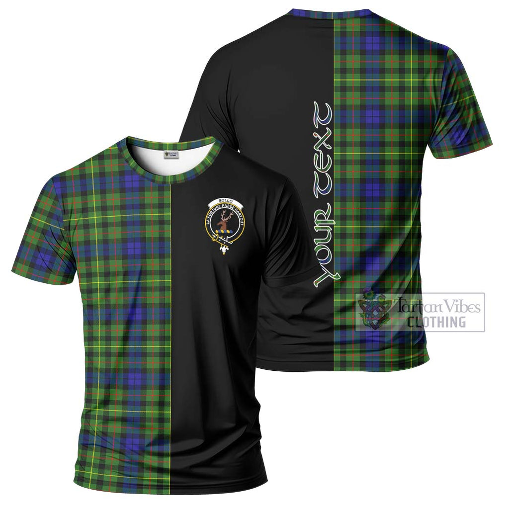 Rollo Modern Tartan T-Shirt with Family Crest and Half Of Me Style Kid's Shirt - Tartanvibesclothing Shop