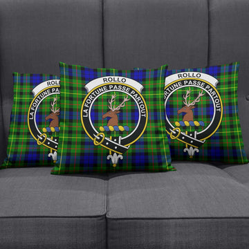 Rollo Modern Tartan Pillow Cover with Family Crest