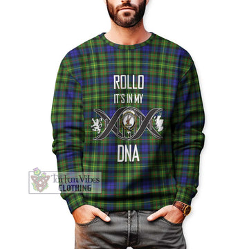 Rollo Modern Tartan Sweatshirt with Family Crest DNA In Me Style