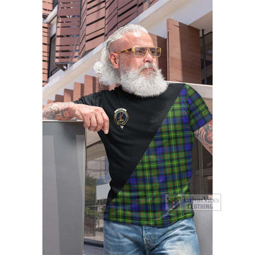 Rollo Modern Tartan Cotton T-shirt with Family Crest and Military Logo Style