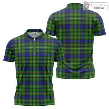 Rollo Modern Tartan Zipper Polo Shirt