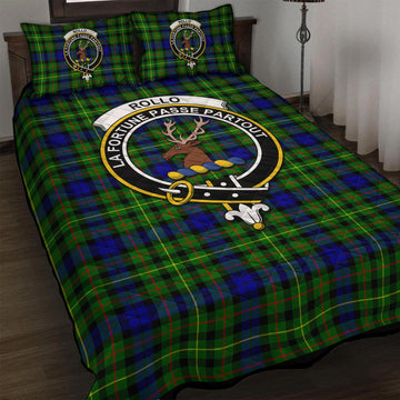 Rollo Modern Tartan Quilt Bed Set with Family Crest