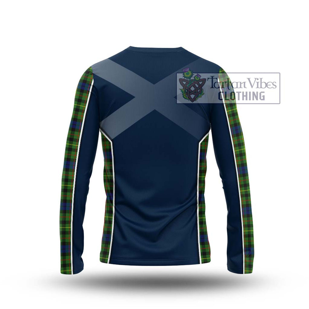 Rollo Modern Tartan Long Sleeve T-Shirt with Family Crest and Lion Rampant Vibes Sport Style - Tartan Vibes Clothing