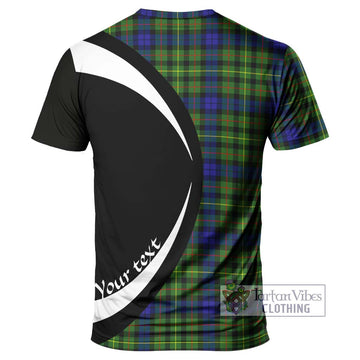 Rollo Modern Tartan T-Shirt with Family Crest Circle Style