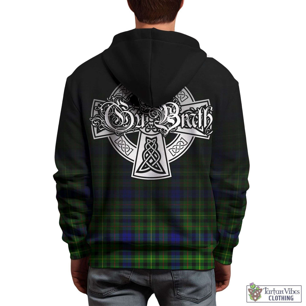 Tartan Vibes Clothing Rollo Modern Tartan Hoodie Featuring Alba Gu Brath Family Crest Celtic Inspired