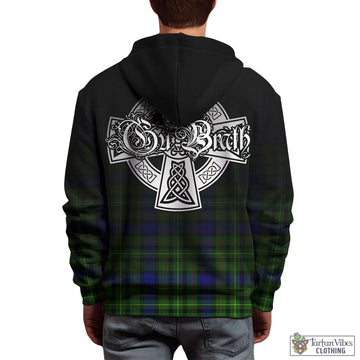 Rollo Modern Tartan Hoodie Featuring Alba Gu Brath Family Crest Celtic Inspired