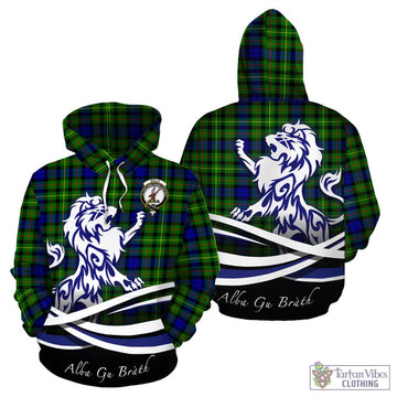 Rollo Modern Tartan Hoodie with Alba Gu Brath Regal Lion Emblem