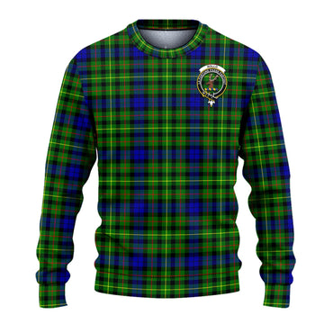 Rollo Modern Tartan Ugly Sweater with Family Crest