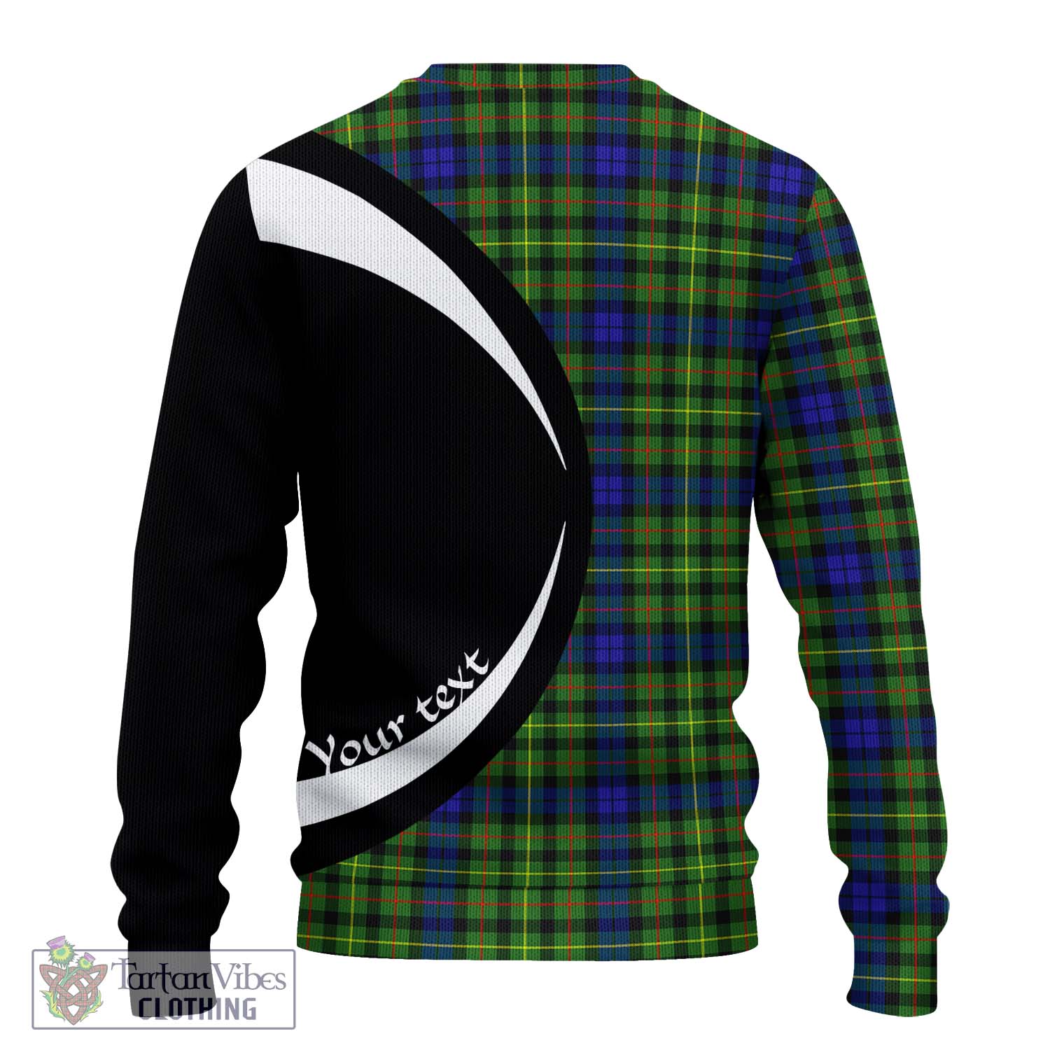 Rollo Modern Tartan Knitted Sweater with Family Crest Circle Style - Tartan Vibes Clothing