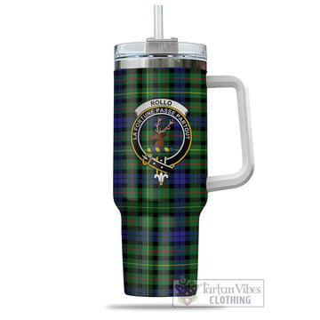 Rollo Modern Tartan and Family Crest Tumbler with Handle