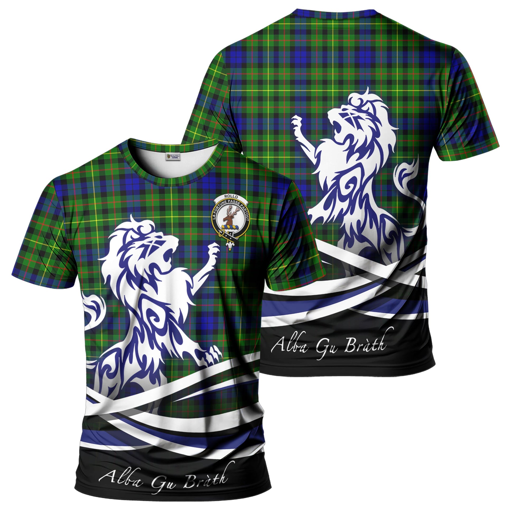 rollo-modern-tartan-t-shirt-with-alba-gu-brath-regal-lion-emblem