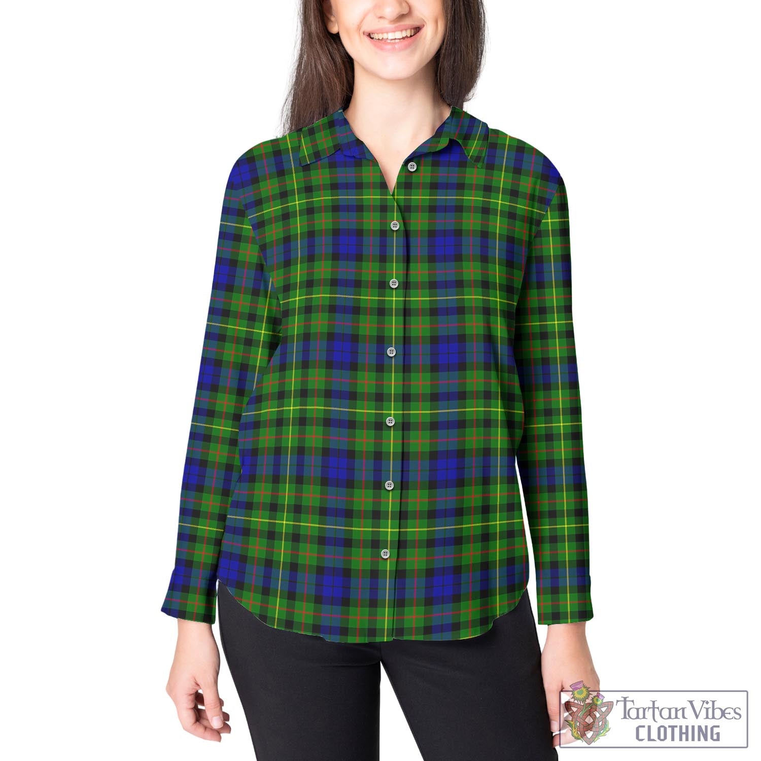 Rollo Modern Tartan Womens Casual Shirt