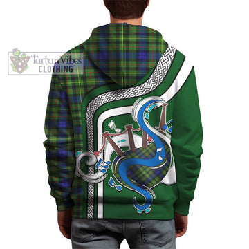 Rollo Modern Tartan Hoodie with Epic Bagpipe Style