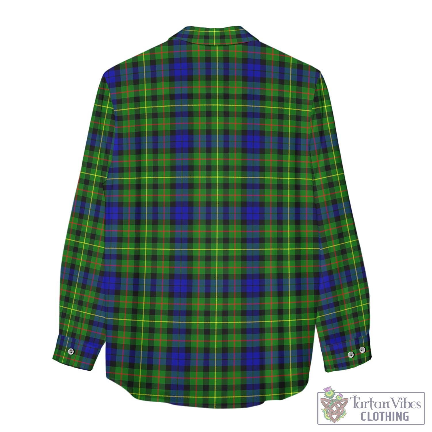 Tartan Vibes Clothing Rollo Modern Tartan Womens Casual Shirt with Family Crest