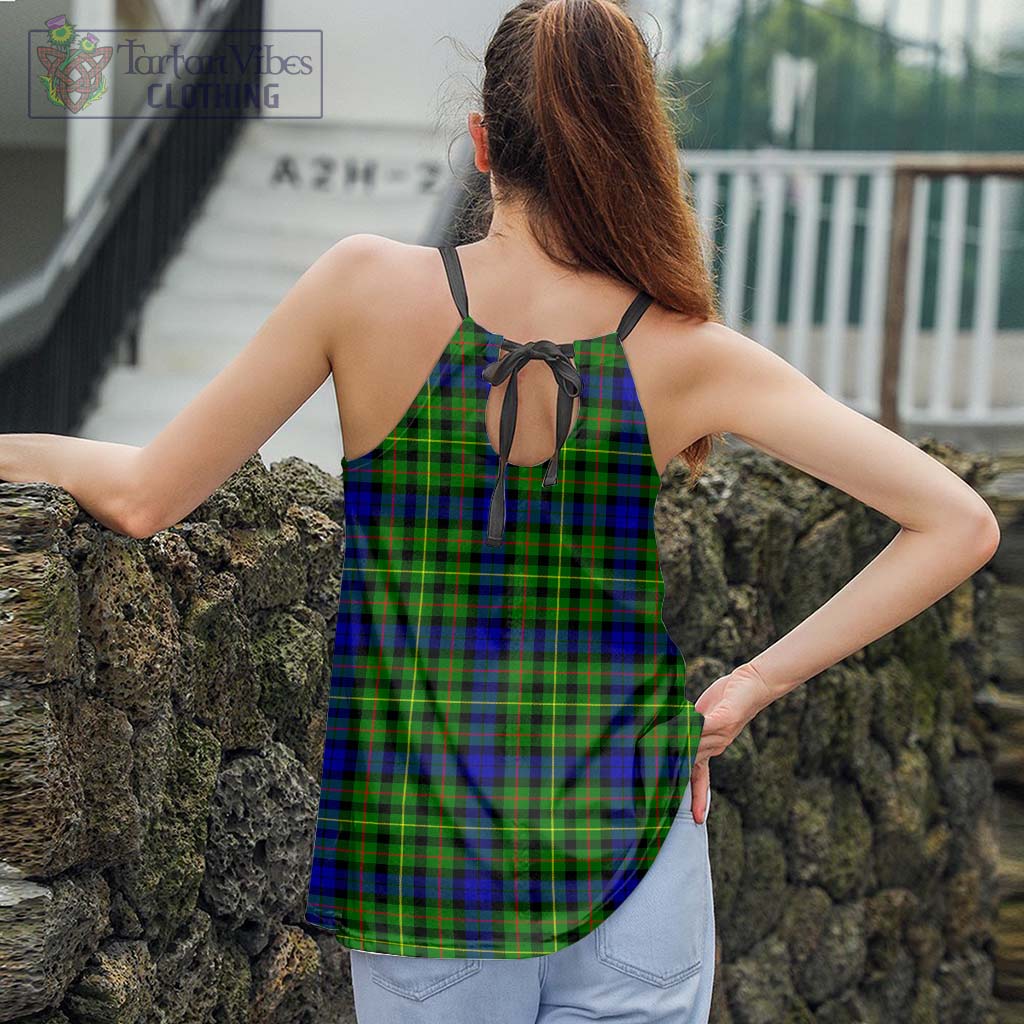 Tartan Vibes Clothing Rollo Modern Tartan Loose Halter Neck Camisole