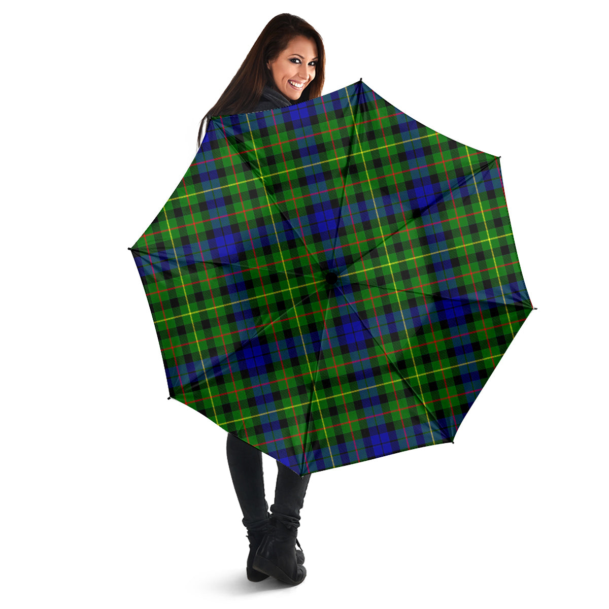 Rollo Modern Tartan Umbrella - Tartanvibesclothing