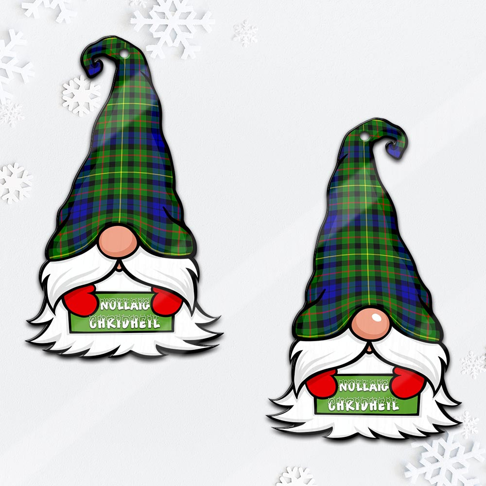 Rollo Modern Gnome Christmas Ornament with His Tartan Christmas Hat - Tartan Vibes Clothing