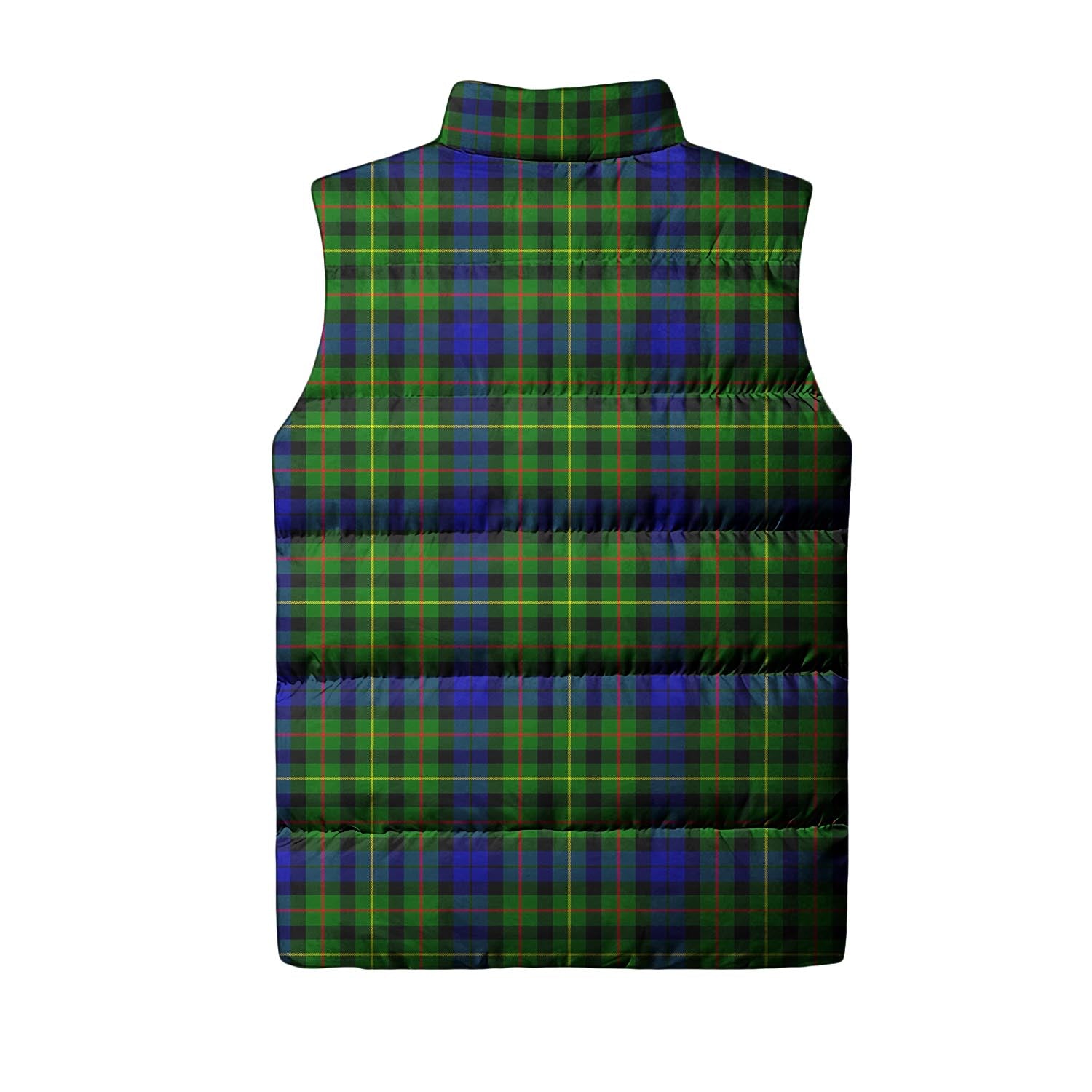 Rollo Modern Tartan Sleeveless Puffer Jacket with Family Crest - Tartanvibesclothing