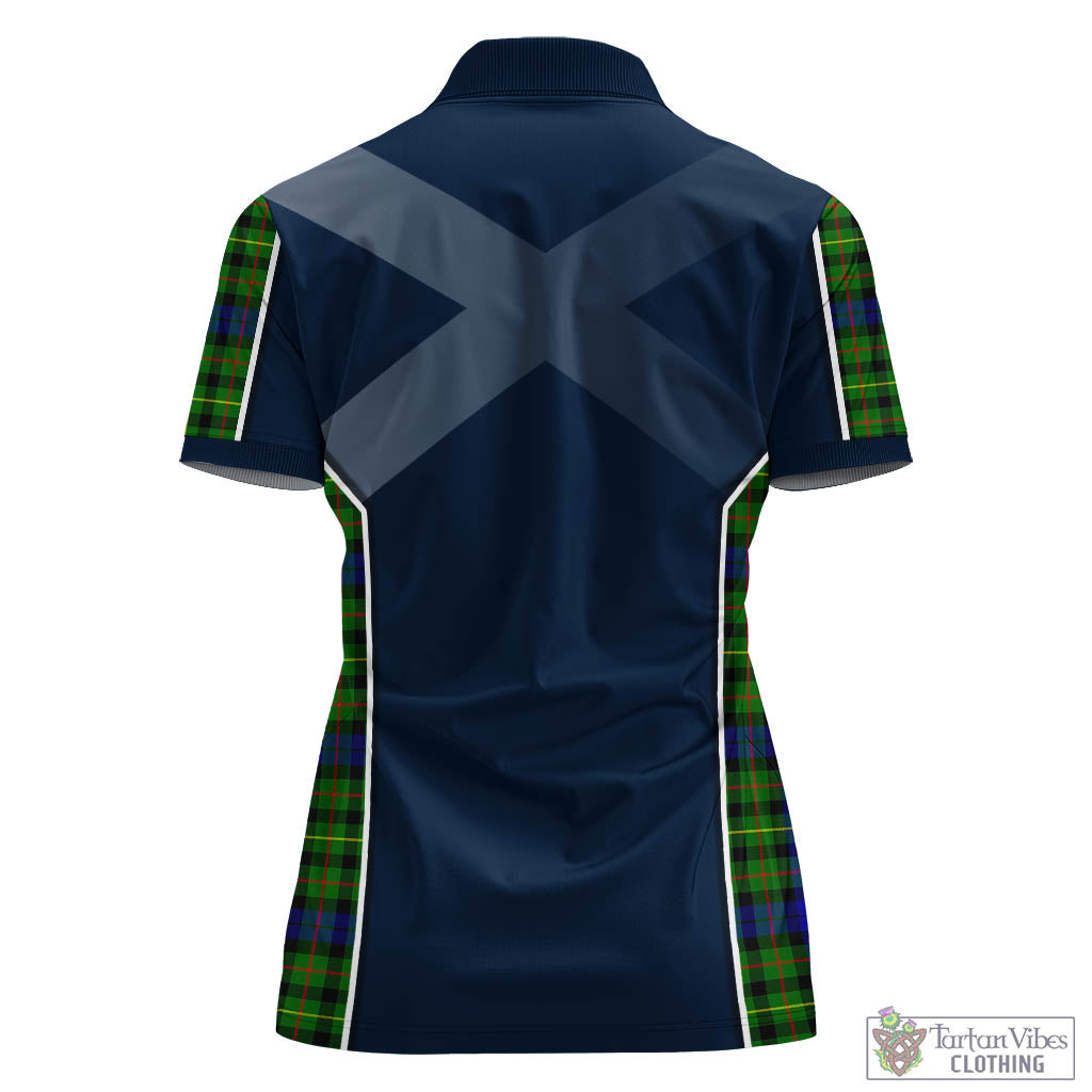 Rollo Modern Tartan Women's Polo Shirt with Family Crest and Lion Rampant Vibes Sport Style - Tartan Vibes Clothing