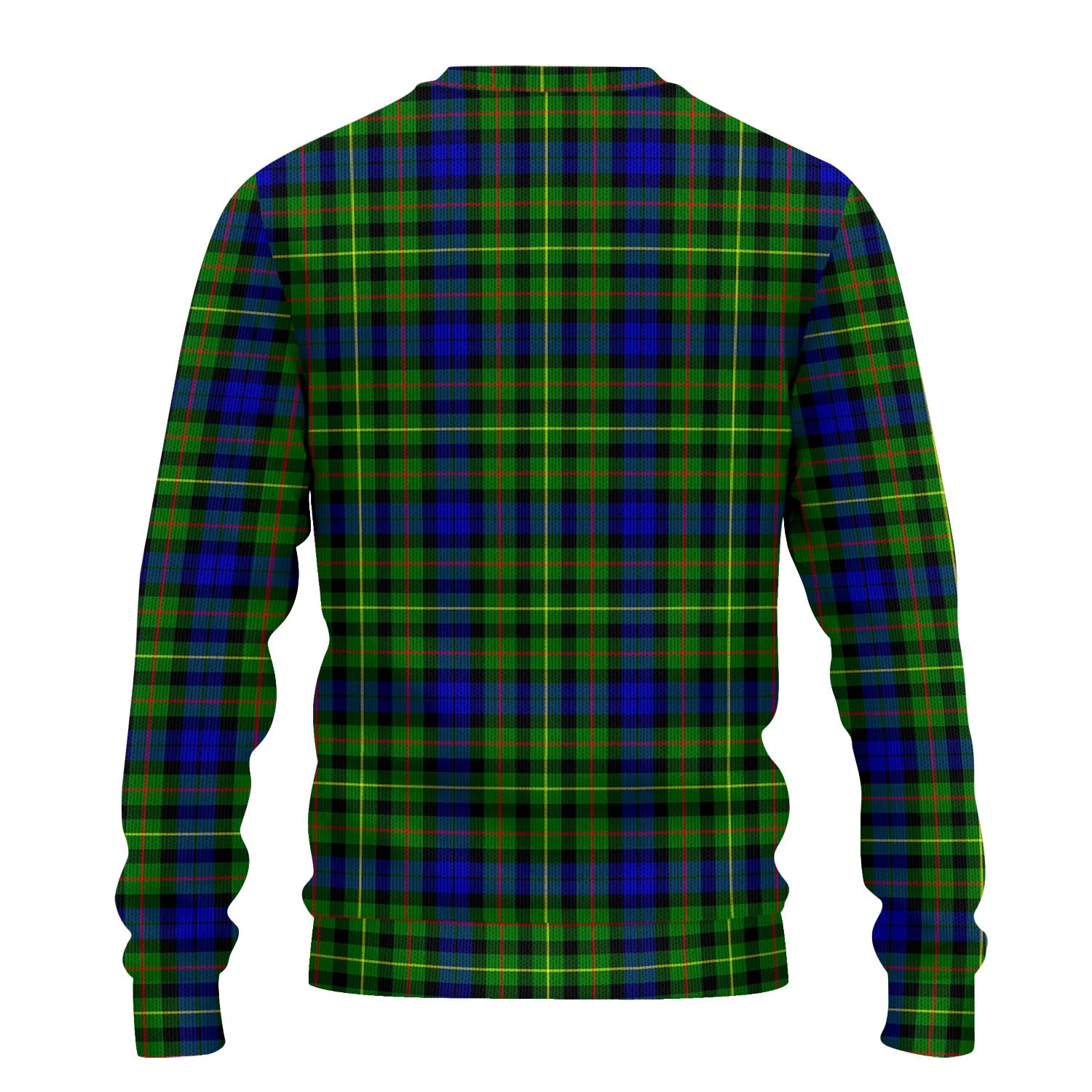 Rollo Modern Tartan Knitted Sweater with Family Crest - Tartanvibesclothing