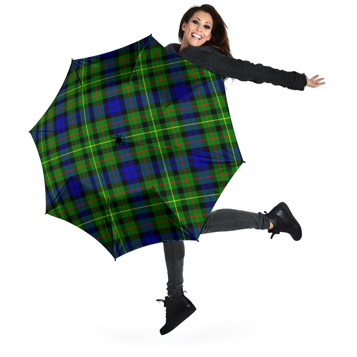 Rollo Modern Tartan Umbrella - Tartanvibesclothing